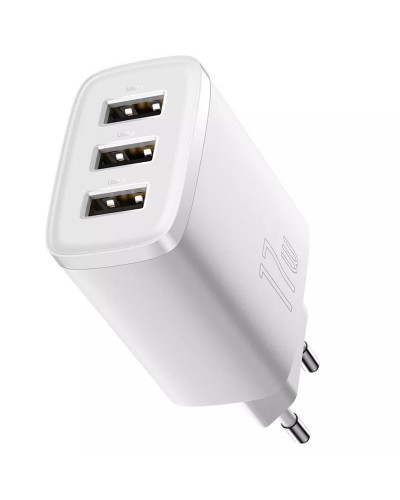 Купити МЗП Baseus Compact 17W (3USB-A) (CCXJ02)