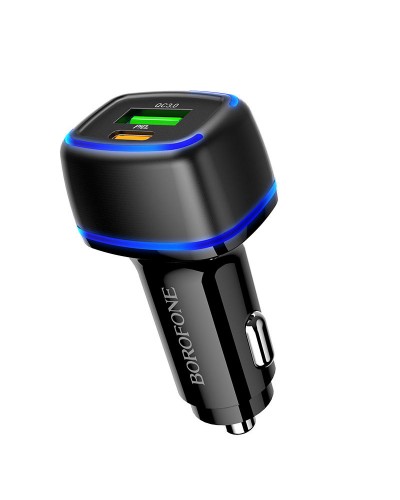 Купити АЗП Borofone BZ14A Mercury PD20W+QC3.0 3A (1USB-A/1C) + кабель Type-C to Lightning