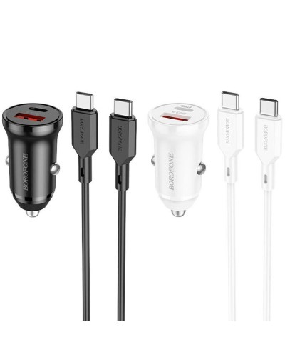 Купити АЗП Borofone BZ18A PD20W+QC3.0 (1USB-A/1C) + кабель Type-C to Type-C