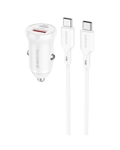 Купити АЗП Borofone BZ18A PD20W+QC3.0 (1USB-A/1C) + кабель Type-C to Type-C