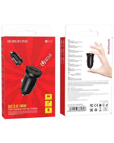 Купити АЗП Borofone BZ18 QC3.0 (1USB-A)