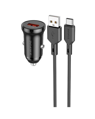 Купити АЗП Borofone BZ18 QC3.0 (1USB-A) + кабель USB to Type-C