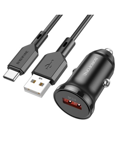 Купити АЗП Borofone BZ18 QC3.0 (1USB-A) + кабель USB to Type-C