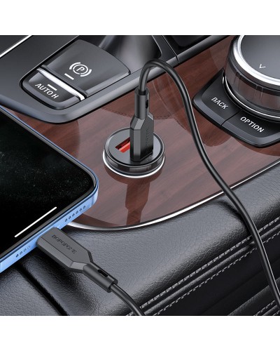 Купити АЗП Borofone BZ18A PD20W+QC3.0 (1USB-A/1C) + кабель Type-C to Lightning