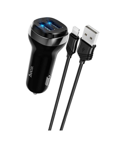 Купити АЗП Hoco Z40 Superior 2.4A (2USB-A) + кабель USB to Lightning