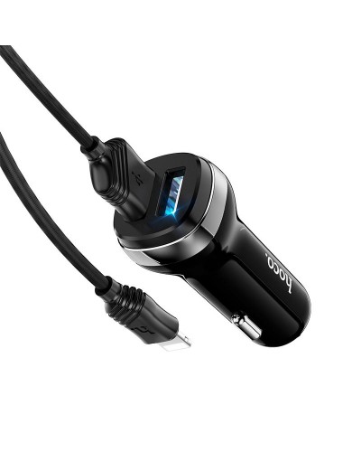 Купити АЗП Hoco Z40 Superior 2.4A (2USB-A) + кабель USB to Lightning