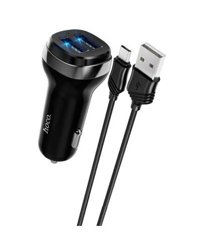 Купити АЗП Hoco Z40 Superior 2.4A (2USB-A) + кабель USB to MicroUSB