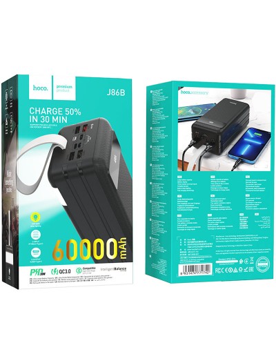 Купити Портативний ЗП Power Bank Hoco J86B Electric 22.5W+PD20W 60000 mAh