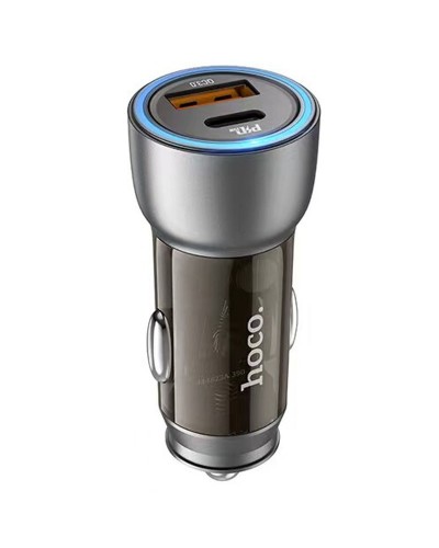 Купити АЗП Hoco NZ8 Sprinter PD43W+QC3.0 (1USB-A/1C) + кабель Type-C to Lightning
