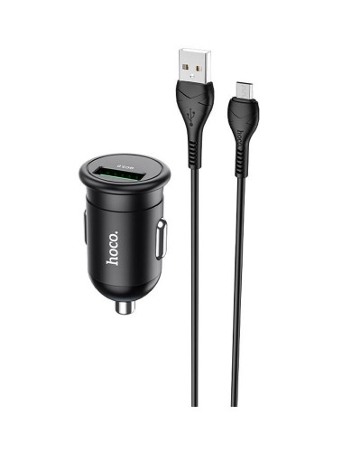Купити АЗП Hoco Z43 Mighty QC3.0 18W (1USB-A) + кабель USB to MicroUSB