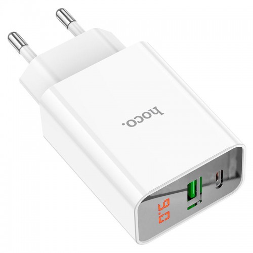 Купить СЗУ Hoco C100A with digital display PD20W+QC3.0 (1USB-A/1C) Купить СЗУ Hoco C100A with digital display PD20W+QC3.0 (1USB-A/1C)