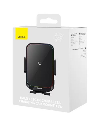 Купити Автотримач з БЗП Baseus Halo Electric Wireless Charging Car Mount 15W (SUDD000001)