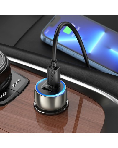 Купити АЗП Hoco Z48 Tough 40W (2USB-C) + кабель Type-C to Lightning