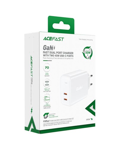 Купити МЗП Acefast A29 PD50W GaN (2USB-C)
