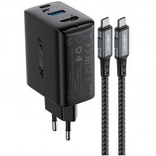 МЗП Acefast A17 PD65W GaN (1USB-A/1C/1HDMI) + кабель Type-C to Type-C