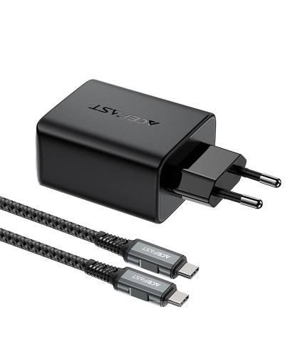 Купити МЗП Acefast A17 PD65W GaN (1USB-A/1C/1HDMI) + кабель Type-C to Type-C
