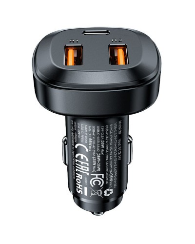 Купити АЗП Acefast B9 three port metal car charger 66W (2USB-A/1C)