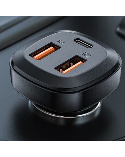 Купити АЗП Acefast B9 three port metal car charger 66W (2USB-A/1C)