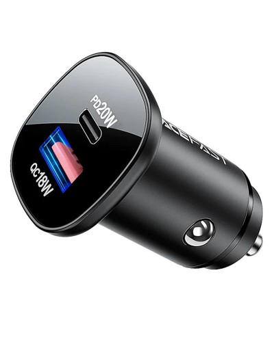 Купити АЗП Acefast B1 mini dual-port metal car charger 38W (1USB-A/1C)