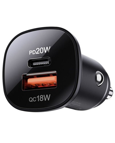 Купити АЗП Acefast B1 mini dual-port metal car charger 38W (1USB-A/1C)