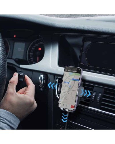 Купити Автотримач з БЗП Baseus LightChaser Wireless Charging Electric Car Mount 15W (C40355900121-00)