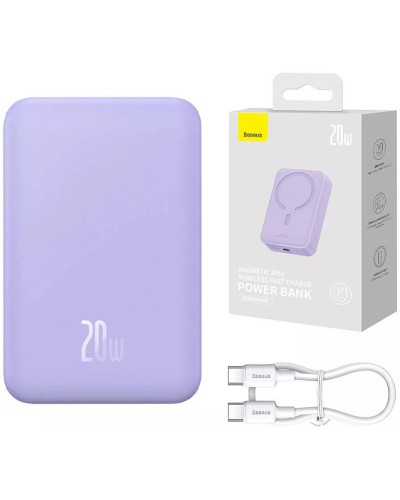 Купити Портативний ЗП Power Bank Baseus Magnetic Mini OS 20W c БЗП 10000 mAh (PPCX110105)