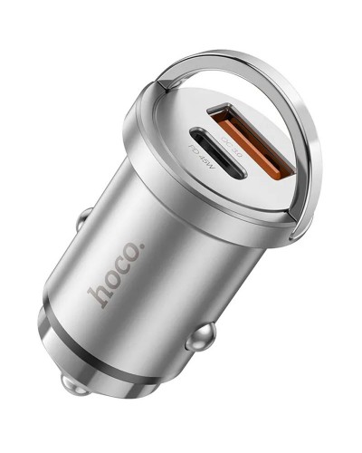 Купити АЗП Hoco NZ10 Handy PD45W+QC3.0 (1USB-A/1C) + кабель Type-C to Lightning