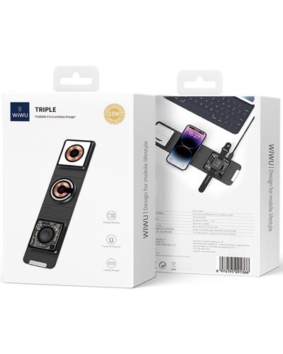 Купити БЗП WIWU Wi-W001 3 in 1 wireless charger