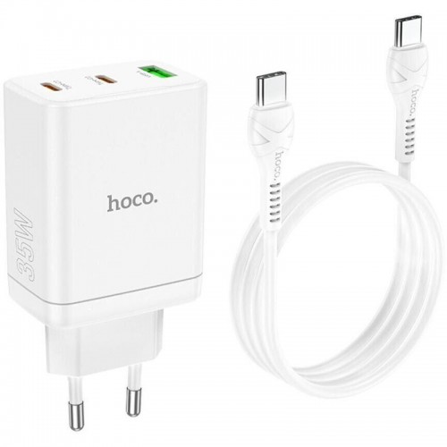 Купить СЗУ Hoco N33 Start PD35W (1USB-A/2C) + кабель Type-C to Type-C Купить СЗУ Hoco N33 Start PD35W (1USB-A/2C) + кабель Type-C to Type-C