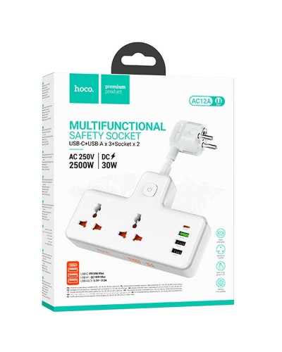 Купити МЗП Hoco AC12A Reise (PD30W/1C3A) +Socket