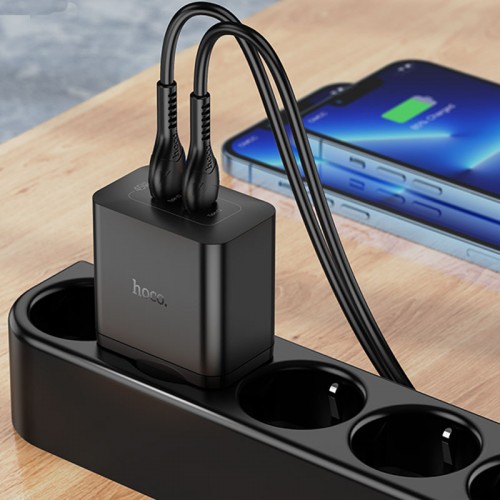 Купить СЗУ Hoco N35 Streamer PD45W (2USB-C)