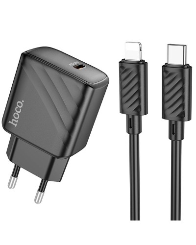Купити МЗП Hoco CS22A Value PD30W (1USB-C) + кабель Type-C to Lightning