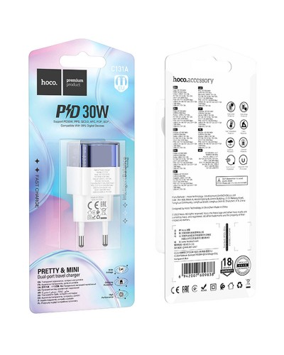 Купити МЗП Hoco C131A Platium PD30W+QC3.0 (1USB-A/1C)