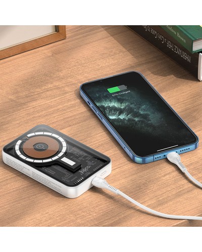 Купити Портативний ЗП Power Bank Hoco Q10A Transparent PD20W з БЗП 10000 mAh