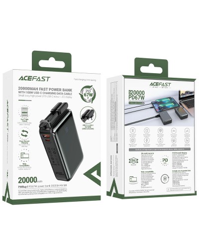 Купити Портативний ЗП Power Bank Acefast M4 PD67W 20000 mAh