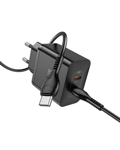 Купити МЗП Hoco N35 Streamer PD45W (2USB-C) + кабель Type-C to Type-C