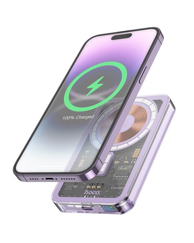 Купити Портативний ЗП Power Bank Hoco Q14 Ice Crystal PD20W з БЗП 5000 mAh
