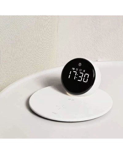 Купити БЗП WIWU Wi-W017 15W Wireless Charger+Digital Alarm+Bluetooth Speaker