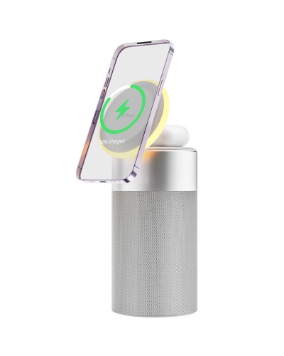 Купити БЗП WIWU Wi-W022 3 in 1 Wireless Charger+Bluetooth Speaker