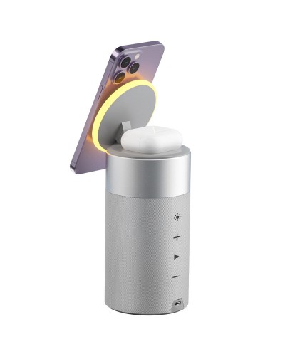 Купити БЗП WIWU Wi-W022 3 in 1 Wireless Charger+Bluetooth Speaker