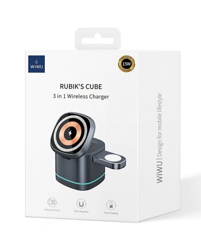 Купити БЗП WIWU Wi-W024 3 in 1 wireless charger