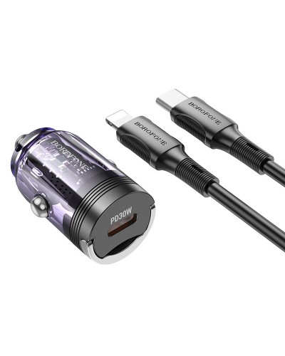 Купити АЗП Borofone BZ29 Ray PD30W (1USB-C) + кабель Type-C to Lightning