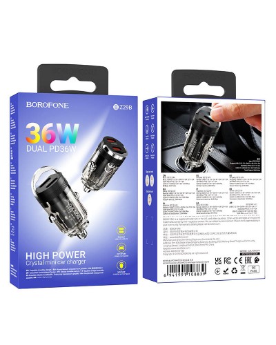 Купити АЗП Borofone BZ29B Outstanding PD36W (2USB-C)