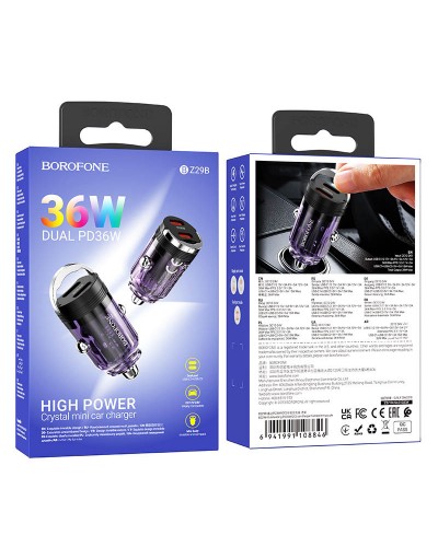 Купити АЗП Borofone BZ29B Outstanding PD36W (2USB-C)