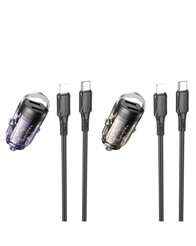 Купити АЗП Borofone BZ29B Outstanding PD36W (2USB-C) + кабель Type-C to Lightning