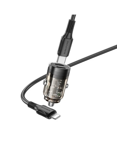 Купити АЗП Borofone BZ29B Outstanding PD36W (2USB-C) + кабель Type-C to Lightning
