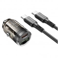 АЗП Borofone BZ29A Talented PD36W+QC3.0 (1USB-A/1C) + кабель Type-C to Type-C