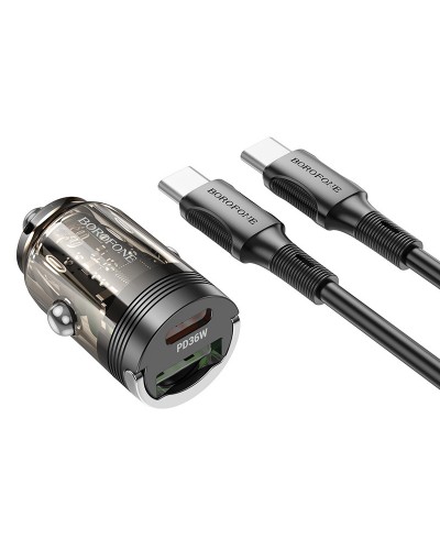Купити АЗП Borofone BZ29A Talented PD36W+QC3.0 (1USB-A/1C) + кабель Type-C to Type-C