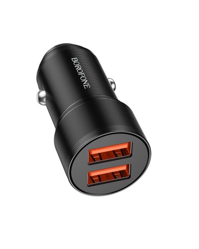 Купити АЗП Borofone BZ19 Wishdom (2USB-A) + кабель USB to Lightning