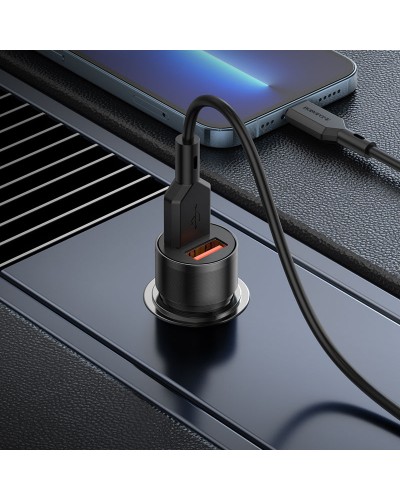Купити АЗП Borofone BZ19 Wishdom (2USB-A) + кабель USB to Lightning